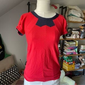 Marc by Marc Jacobs 2000s vintage red top t-shirt bow XS S